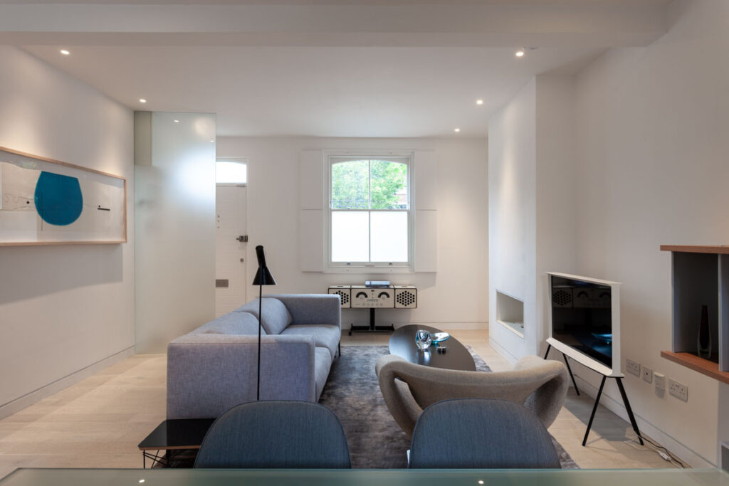 Modern living space with customised architectural details